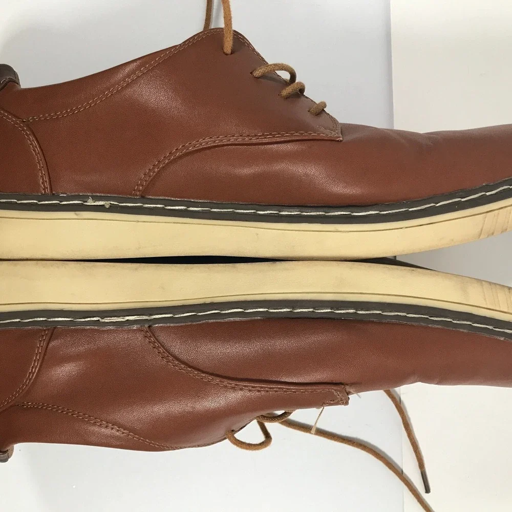 Deer Stags Oakland Oxford Mens‎ US 13W Brown Memory Foam Comfort Dress Shoes